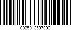 Código de barras (EAN, GTIN, SKU, ISBN): '8025813537033'