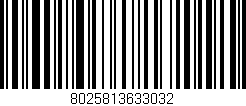 Código de barras (EAN, GTIN, SKU, ISBN): '8025813633032'
