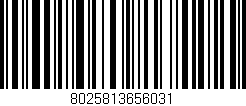 Código de barras (EAN, GTIN, SKU, ISBN): '8025813656031'