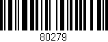 Código de barras (EAN, GTIN, SKU, ISBN): '80279'