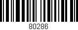 Código de barras (EAN, GTIN, SKU, ISBN): '80286'