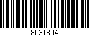 Código de barras (EAN, GTIN, SKU, ISBN): '8031894'