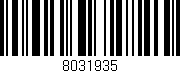 Código de barras (EAN, GTIN, SKU, ISBN): '8031935'