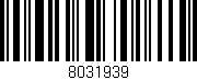Código de barras (EAN, GTIN, SKU, ISBN): '8031939'
