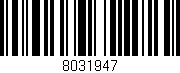 Código de barras (EAN, GTIN, SKU, ISBN): '8031947'