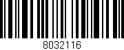 Código de barras (EAN, GTIN, SKU, ISBN): '8032116'