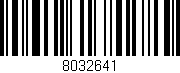 Código de barras (EAN, GTIN, SKU, ISBN): '8032641'