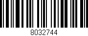 Código de barras (EAN, GTIN, SKU, ISBN): '8032744'