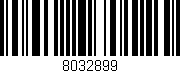 Código de barras (EAN, GTIN, SKU, ISBN): '8032899'