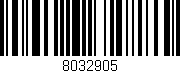 Código de barras (EAN, GTIN, SKU, ISBN): '8032905'