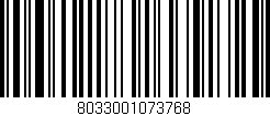 Código de barras (EAN, GTIN, SKU, ISBN): '8033001073768'