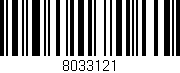 Código de barras (EAN, GTIN, SKU, ISBN): '8033121'