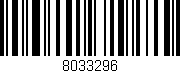 Código de barras (EAN, GTIN, SKU, ISBN): '8033296'
