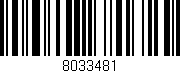 Código de barras (EAN, GTIN, SKU, ISBN): '8033481'