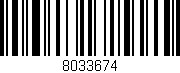 Código de barras (EAN, GTIN, SKU, ISBN): '8033674'
