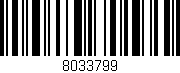Código de barras (EAN, GTIN, SKU, ISBN): '8033799'