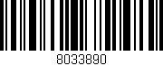Código de barras (EAN, GTIN, SKU, ISBN): '8033890'