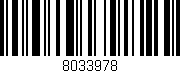 Código de barras (EAN, GTIN, SKU, ISBN): '8033978'