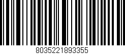 Código de barras (EAN, GTIN, SKU, ISBN): '8035221893355'