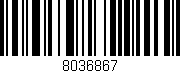 Código de barras (EAN, GTIN, SKU, ISBN): '8036867'