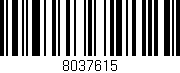 Código de barras (EAN, GTIN, SKU, ISBN): '8037615'