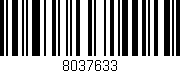 Código de barras (EAN, GTIN, SKU, ISBN): '8037633'