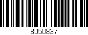 Código de barras (EAN, GTIN, SKU, ISBN): '8050837'