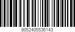 Código de barras (EAN, GTIN, SKU, ISBN): '8052405536143'