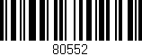 Código de barras (EAN, GTIN, SKU, ISBN): '80552'
