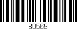 Código de barras (EAN, GTIN, SKU, ISBN): '80569'