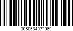 Código de barras (EAN, GTIN, SKU, ISBN): '8058664077069'