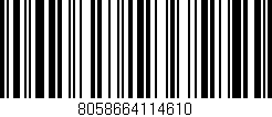 Código de barras (EAN, GTIN, SKU, ISBN): '8058664114610'