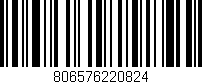 Código de barras (EAN, GTIN, SKU, ISBN): '806576220824'