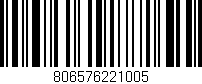 Código de barras (EAN, GTIN, SKU, ISBN): '806576221005'