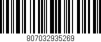 Código de barras (EAN, GTIN, SKU, ISBN): '807032935269'