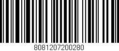 Código de barras (EAN, GTIN, SKU, ISBN): '8081207200280'