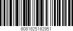 Código de barras (EAN, GTIN, SKU, ISBN): '8081825182951'