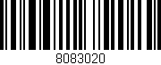 Código de barras (EAN, GTIN, SKU, ISBN): '8083020'