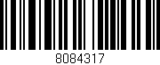 Código de barras (EAN, GTIN, SKU, ISBN): '8084317'
