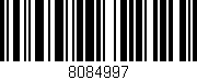 Código de barras (EAN, GTIN, SKU, ISBN): '8084997'