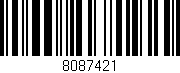 Código de barras (EAN, GTIN, SKU, ISBN): '8087421'