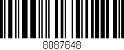 Código de barras (EAN, GTIN, SKU, ISBN): '8087648'