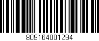 Código de barras (EAN, GTIN, SKU, ISBN): '809164001294'