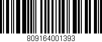 Código de barras (EAN, GTIN, SKU, ISBN): '809164001393'