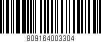 Código de barras (EAN, GTIN, SKU, ISBN): '809164003304'