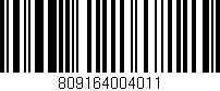 Código de barras (EAN, GTIN, SKU, ISBN): '809164004011'