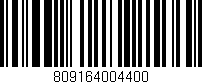 Código de barras (EAN, GTIN, SKU, ISBN): '809164004400'