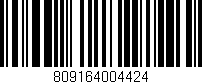 Código de barras (EAN, GTIN, SKU, ISBN): '809164004424'