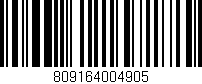 Código de barras (EAN, GTIN, SKU, ISBN): '809164004905'
