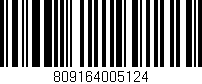 Código de barras (EAN, GTIN, SKU, ISBN): '809164005124'